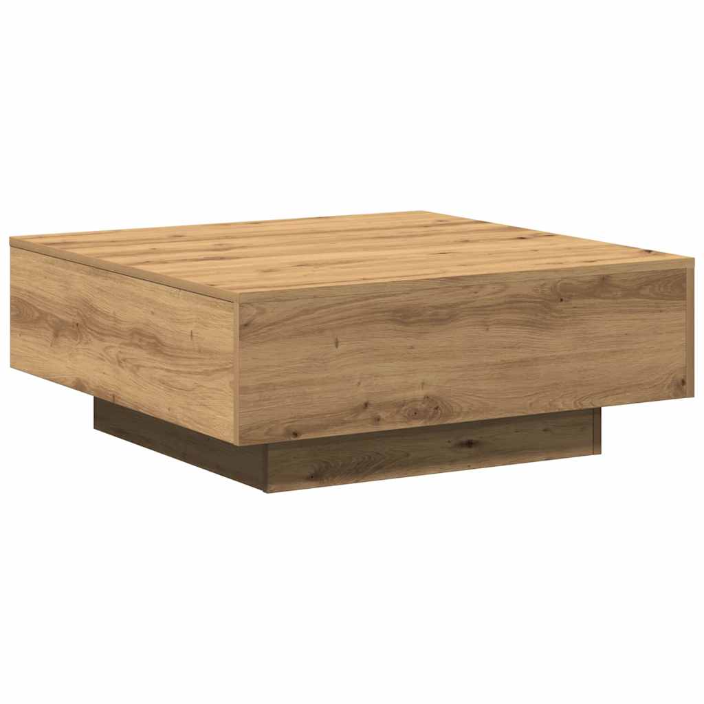 Tavolino da salotto Rovere artigianale 80 x 80 x 31 cm | homemem39