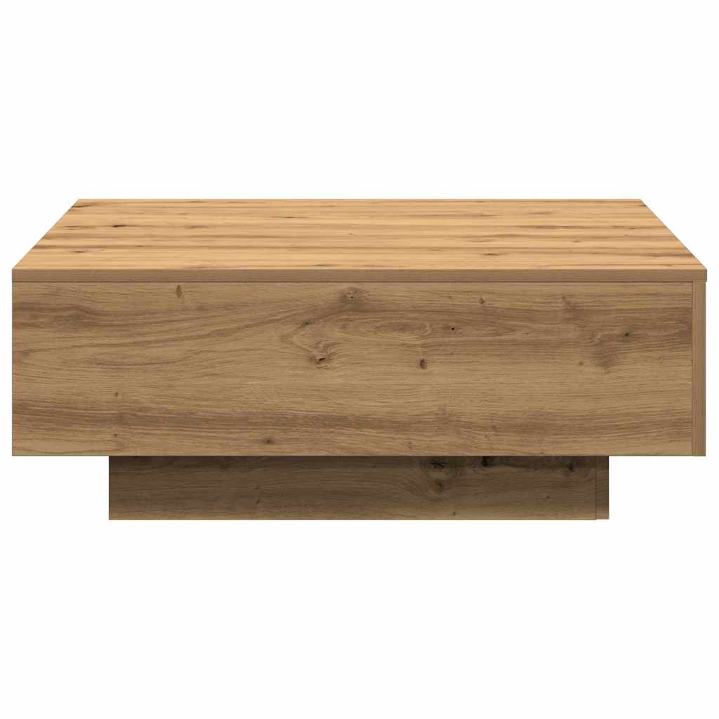 Tavolino da salotto Rovere artigianale 80 x 80 x 31 cm | homemem39