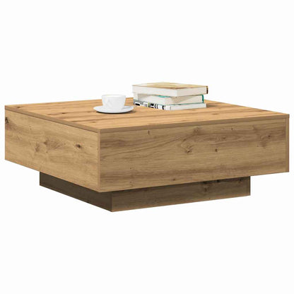 Tavolino da salotto Rovere artigianale 80 x 80 x 31 cm | homemem39