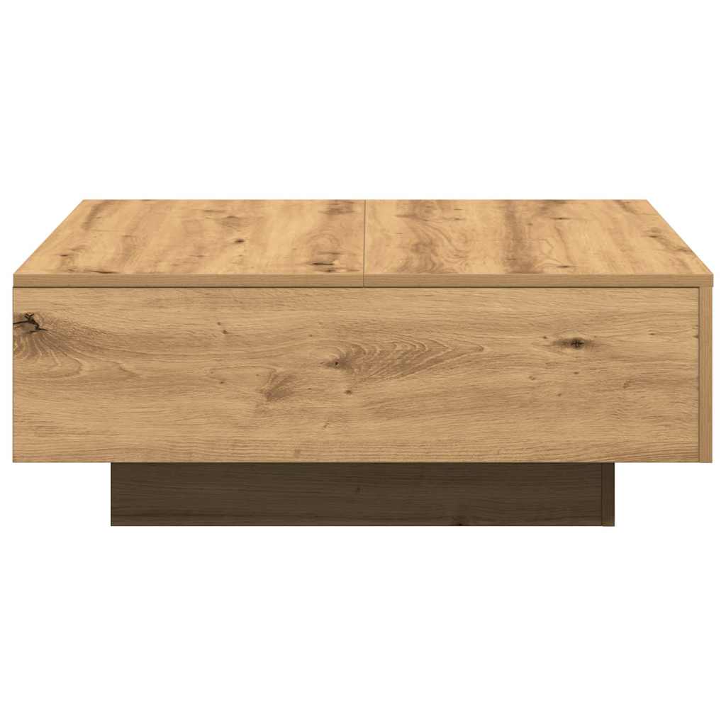 Tavolino da salotto Rovere artigianale 80 x 80 x 31 cm | homemem39