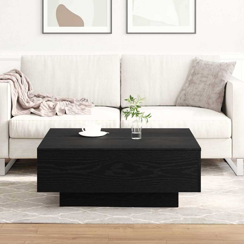Tavolino da salotto Rovere Nero 80 x 80 x 31 cm | homemem39