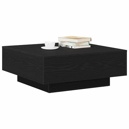 Tavolino da salotto Rovere Nero 80 x 80 x 31 cm | homemem39