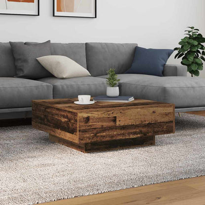 Tavolino da salotto Legno Vecchio e Blu 80 x 80 x 31 cm | homemem39