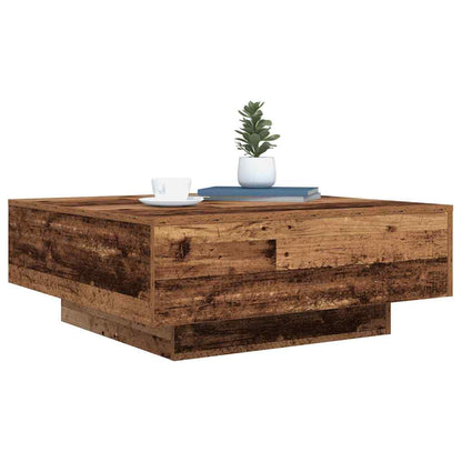 Tavolino da salotto Legno Vecchio e Blu 80 x 80 x 31 cm | homemem39