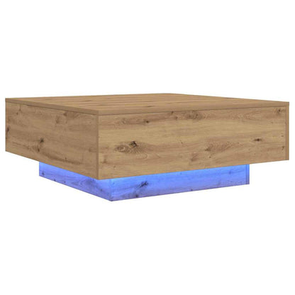 Tavolino da salotto Rovere artigianale 80 x 80 x 31 cm | homemem39