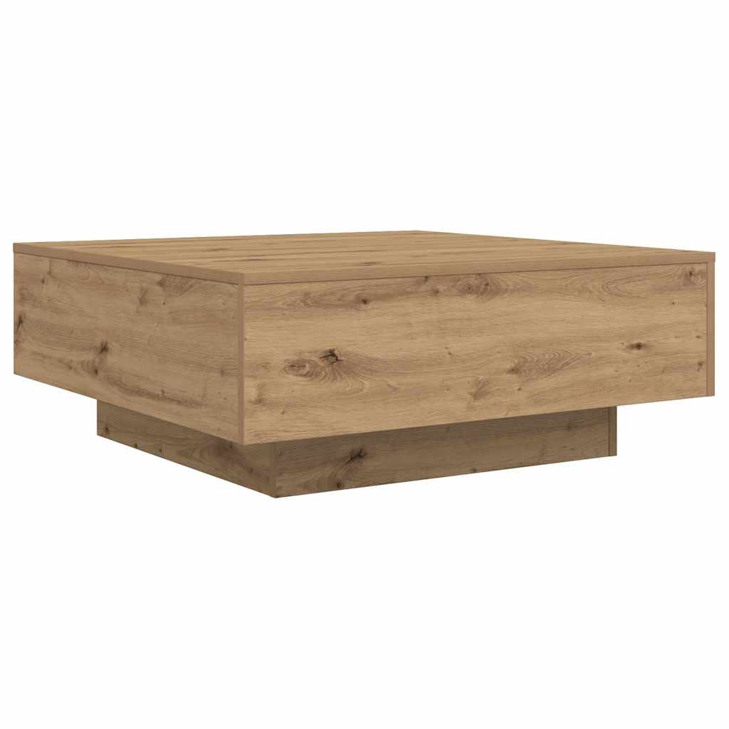 Tavolino da salotto Rovere artigianale 80 x 80 x 31 cm | homemem39