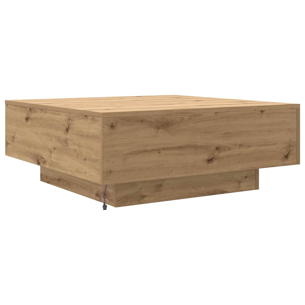 Tavolino da salotto Rovere artigianale 80 x 80 x 31 cm | homemem39
