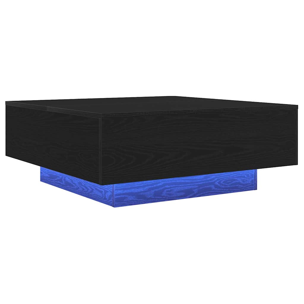 Tavolino da salotto Rovere Nero 80 x 80 x 31 cm | homemem39