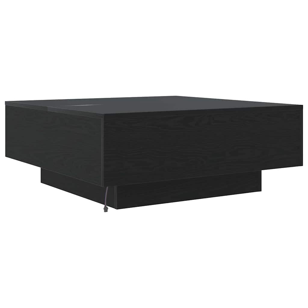 Tavolino da salotto Rovere Nero 80 x 80 x 31 cm | homemem39