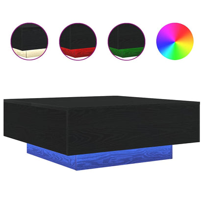 Tavolino da salotto Rovere Nero 80 x 80 x 31 cm | homemem39