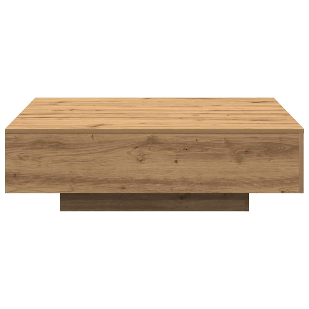 Tavolino da salotto Rovere artigianale 100 x 100 x 31 cm | homemem39