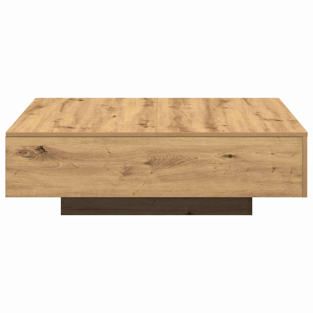 Tavolino da salotto Rovere artigianale 100 x 100 x 31 cm | homemem39