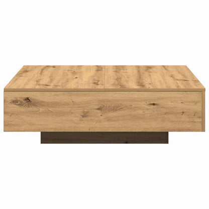 Tavolino da salotto Rovere artigianale 100 x 100 x 31 cm | homemem39