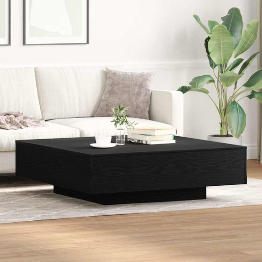 Tavolino da salotto Rovere Nero 100 x 100 x 31 cm | homemem39