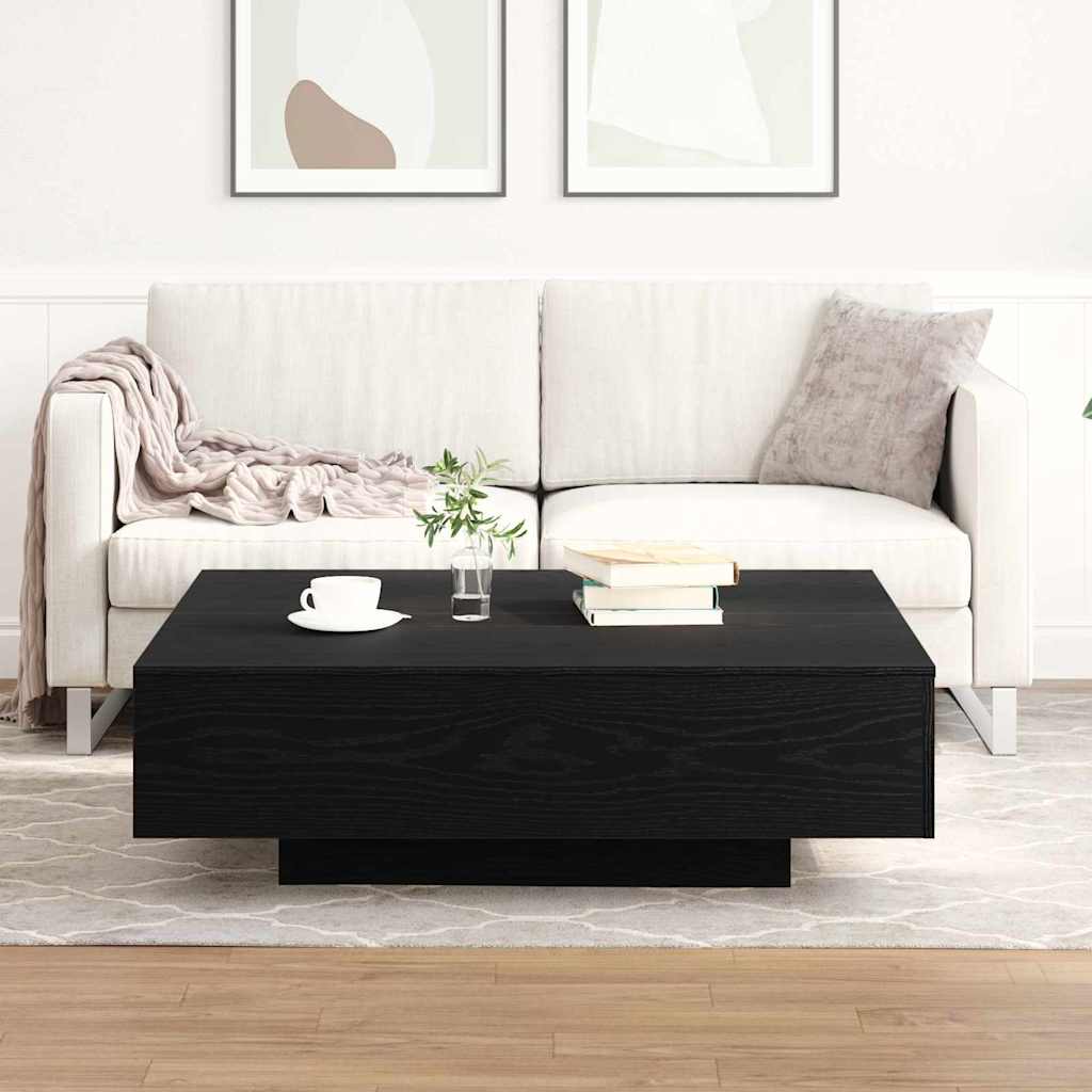 Tavolino da salotto Rovere Nero 100 x 100 x 31 cm | homemem39