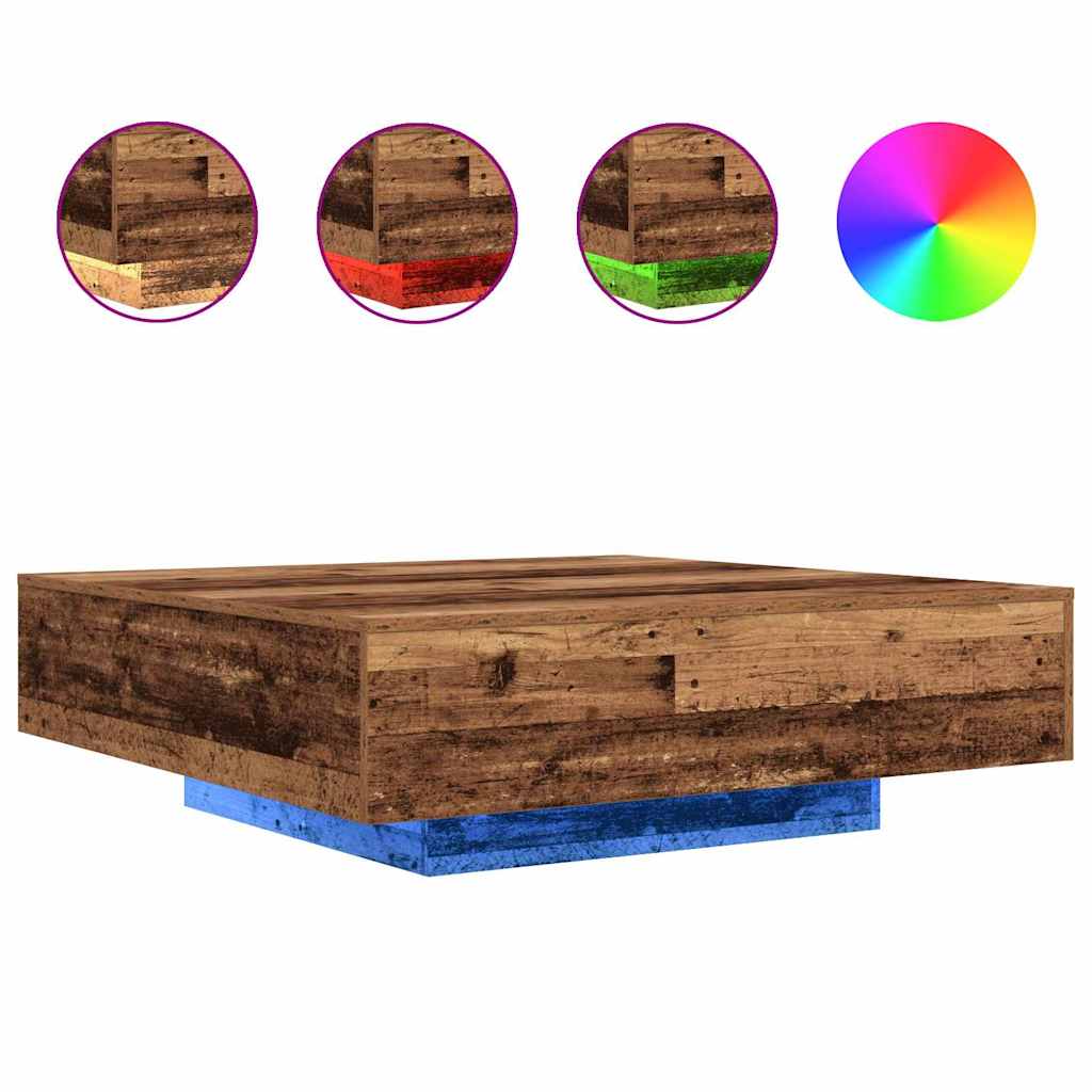 Tavolino da salotto Legno vecchio 100 x 100 x 31 cm | homemem39