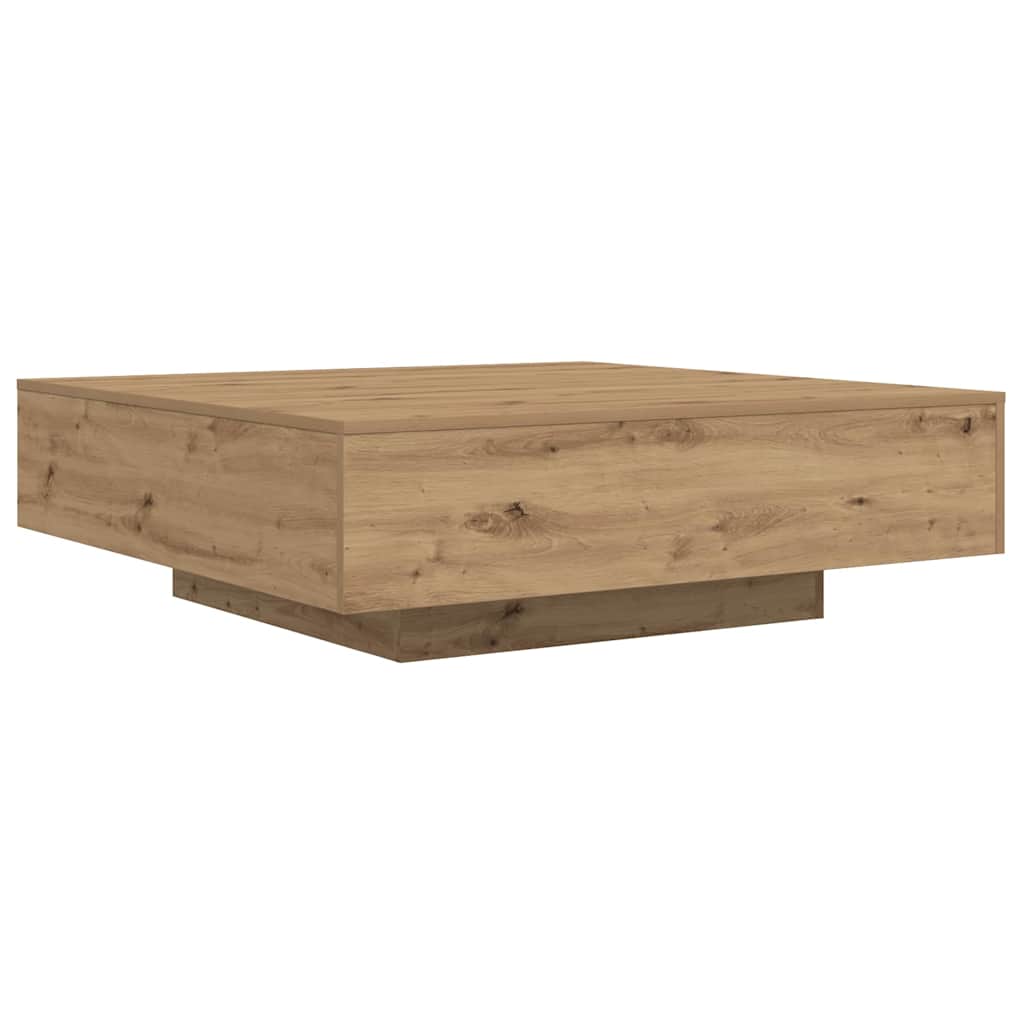 Tavolino da salotto Rovere artigianale 100 x 100 x 31 cm | homemem39