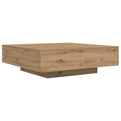Tavolino da salotto Rovere artigianale 100 x 100 x 31 cm | homemem39