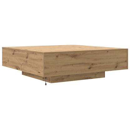 Tavolino da salotto Rovere artigianale 100 x 100 x 31 cm | homemem39