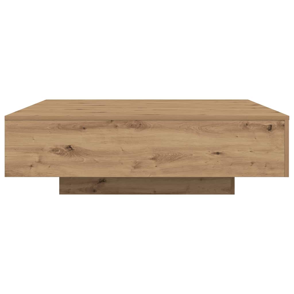 Tavolino da salotto Rovere artigianale 100 x 100 x 31 cm | homemem39