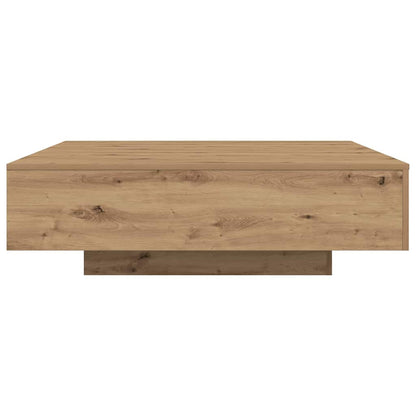 Tavolino da salotto Rovere artigianale 100 x 100 x 31 cm | homemem39
