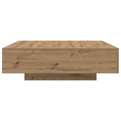 Tavolino da salotto Rovere artigianale 100 x 100 x 31 cm | homemem39