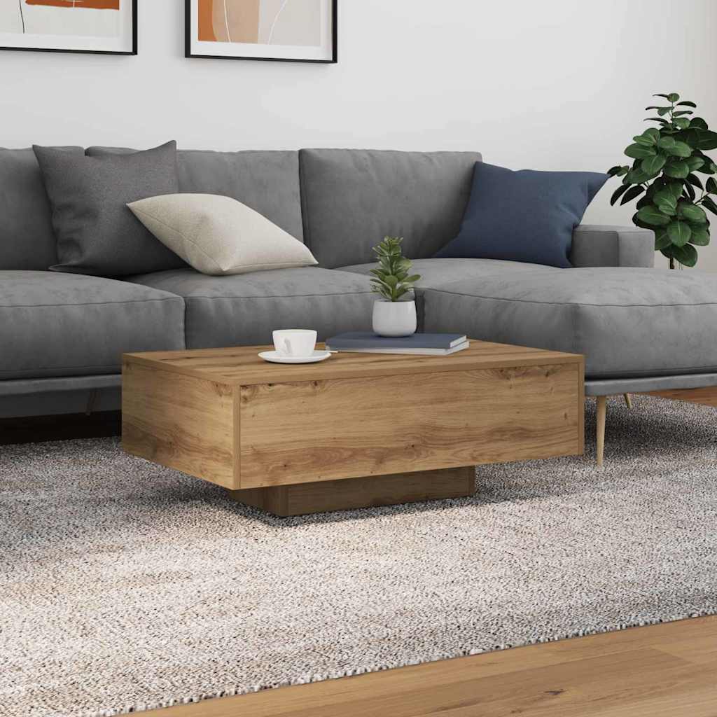 Tavolino da salotto Rovere artigianale 85 x 55 x 31 cm | homemem39