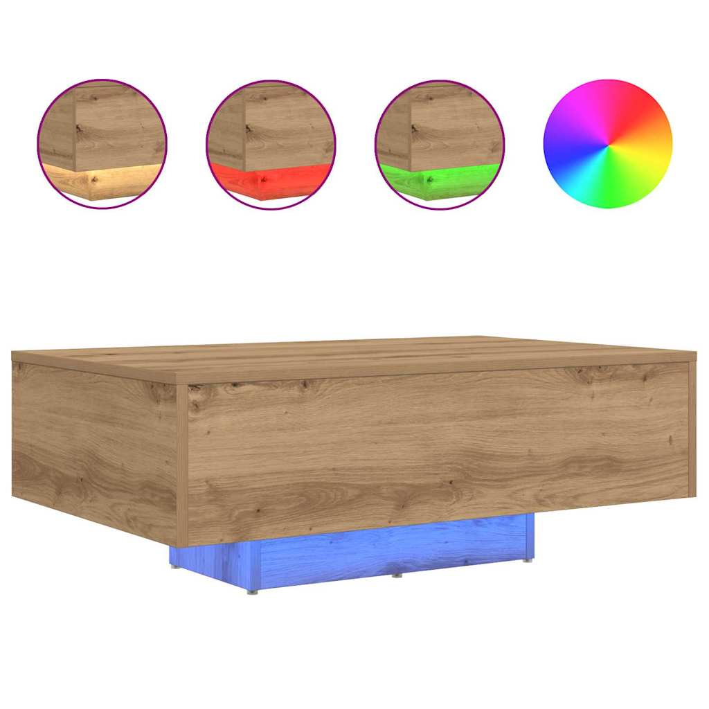 Tavolino da salotto Rovere artigianale 85 x 55 x 31 cm | homemem39
