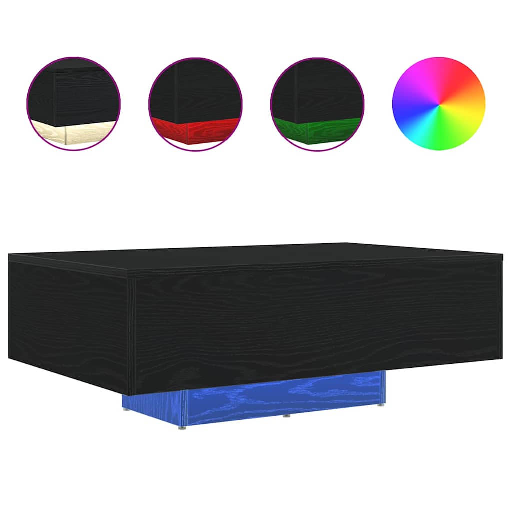 Tavolino da salotto Rovere Nero 85 x 55 x 31 cm | homemem39
