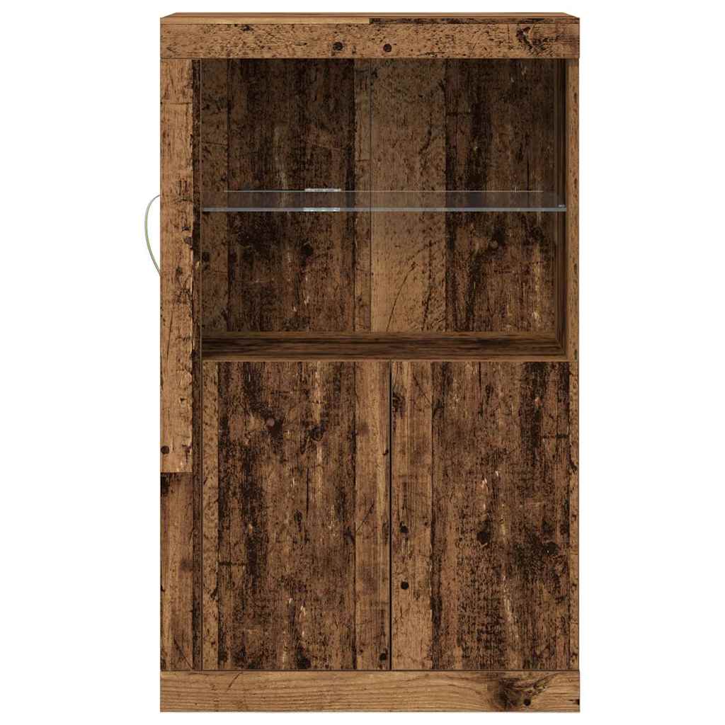Madia LED Legno vecchio 60,5 x 37 x 100 cm Legno multistrato | homemem39