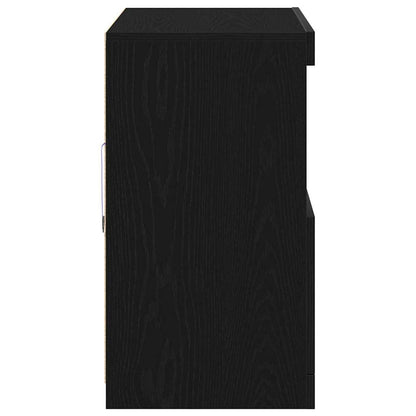 Madia LED Nero 81 x 37 x 66,5 cm Legno multistrato | homemem39