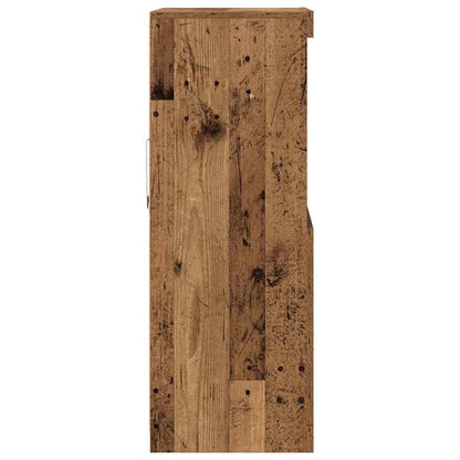 Madia LED Marrone 60 x 37 x 100 cm Legno multistrato | homemem39