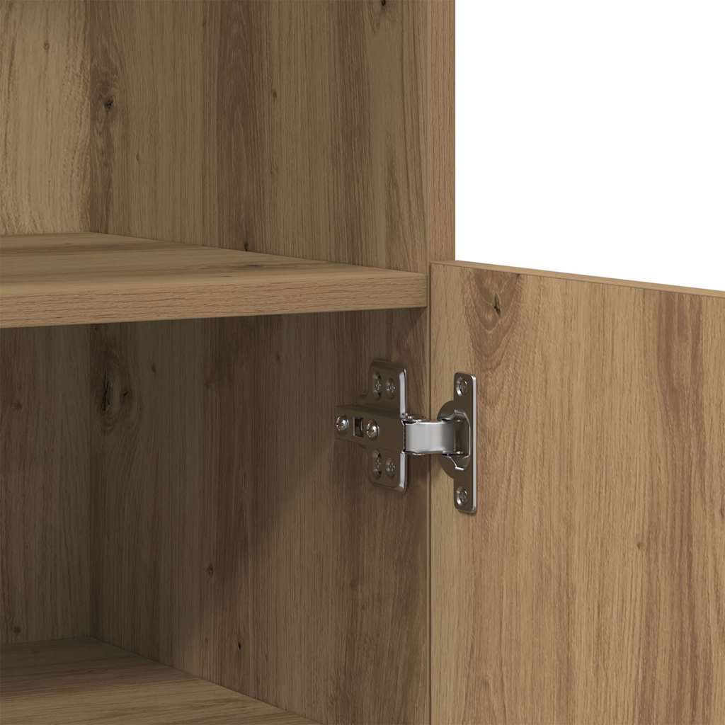 Madia LED Marrone 60 x 37 x 100 cm Legno multistrato