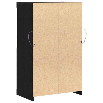 Madia LED Nero 60 x 37 x 100 cm Legno multistrato | homemem39