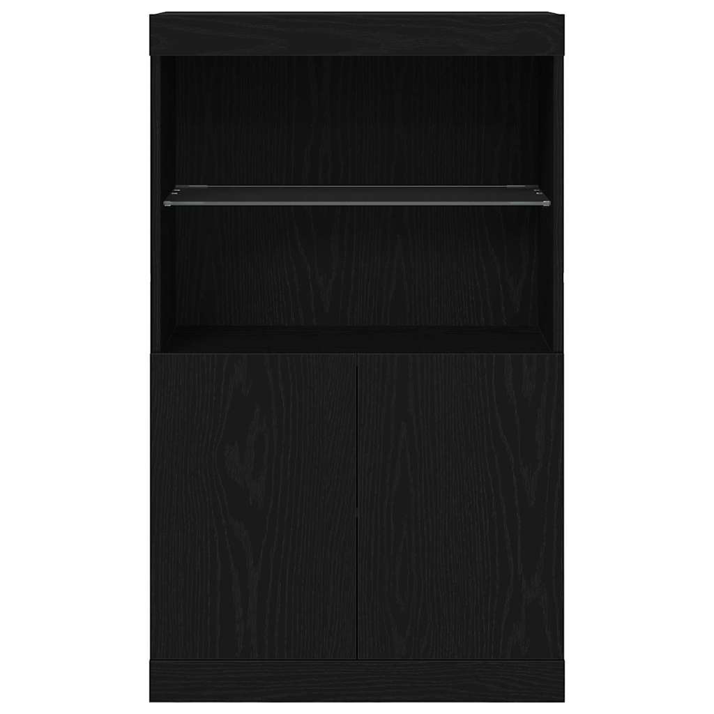 Madia LED Nero 60 x 37 x 100 cm Legno multistrato