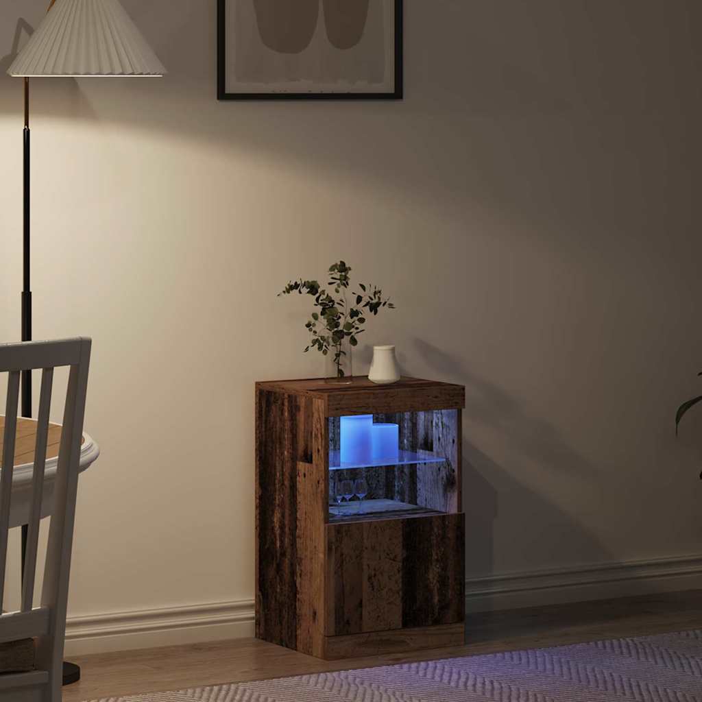 Madia LED Legno vecchio 41 x 37 x 67 cm Legno multistrato | homemem39