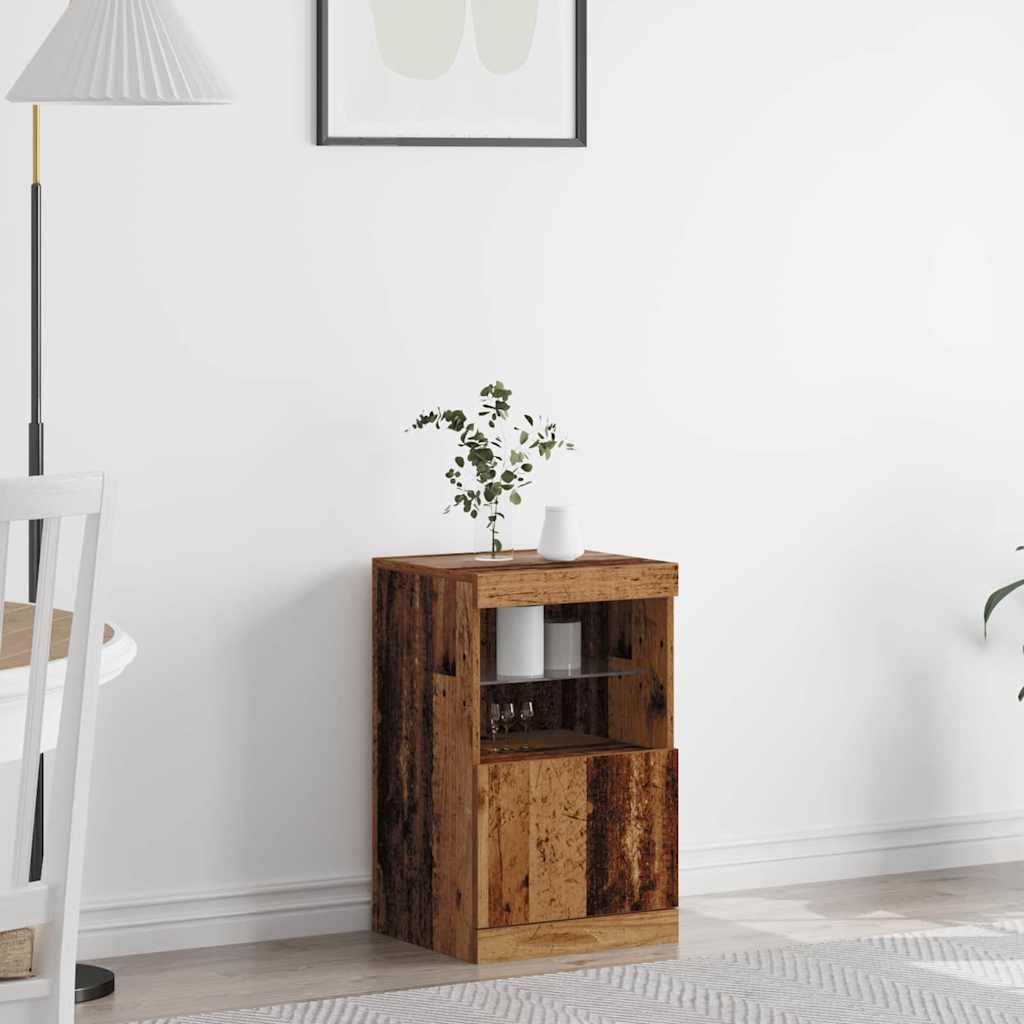 Madia LED Legno vecchio 41 x 37 x 67 cm Legno multistrato