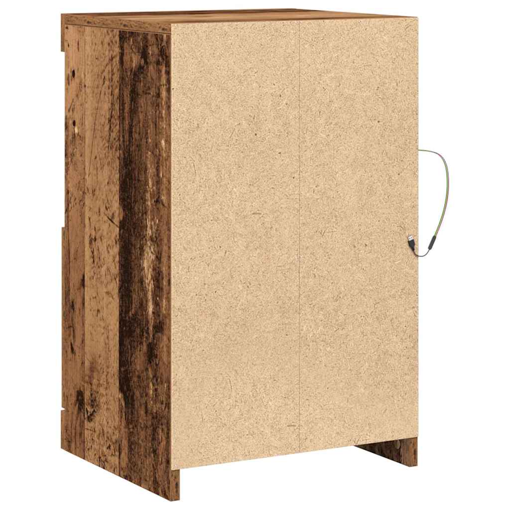 Madia LED Legno vecchio 41 x 37 x 67 cm Legno multistrato | homemem39