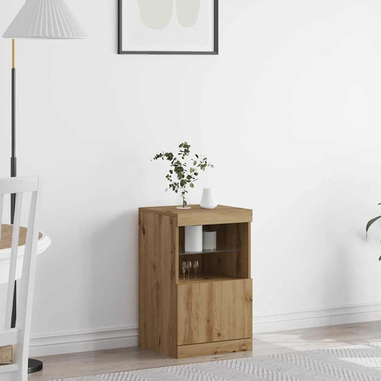 Madia LED Rovere artigianale 41 x 37 x 67 cm Legno multistrato | homemem39
