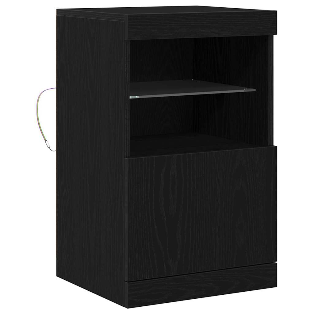 Madia LED Rovere Nero 41 x 37 x 67 cm Legno multistrato