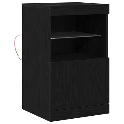 Madia LED Rovere Nero 41 x 37 x 67 cm Legno multistrato