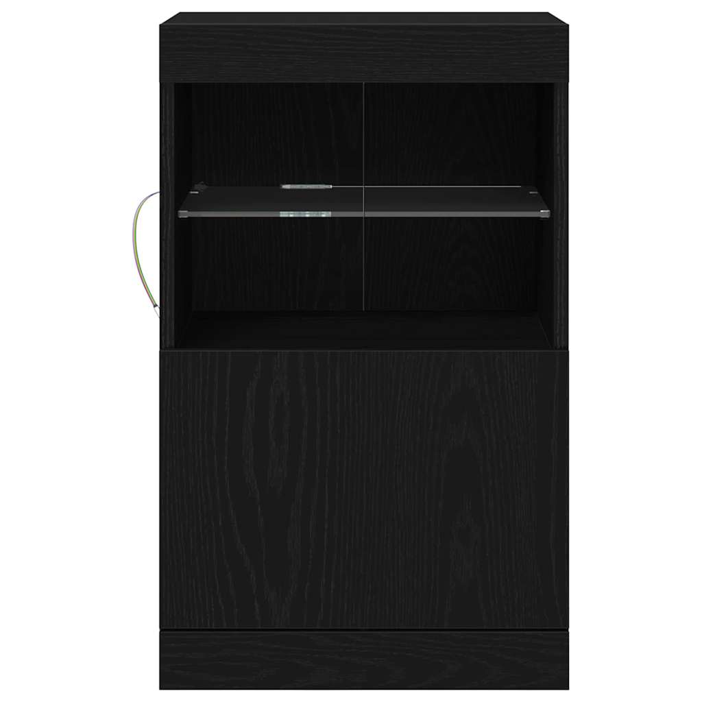 Madia LED Rovere Nero 41 x 37 x 67 cm Legno multistrato