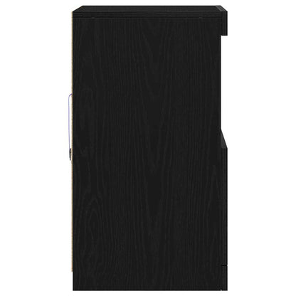 Madia LED Rovere Nero 41 x 37 x 67 cm Legno multistrato | homemem39