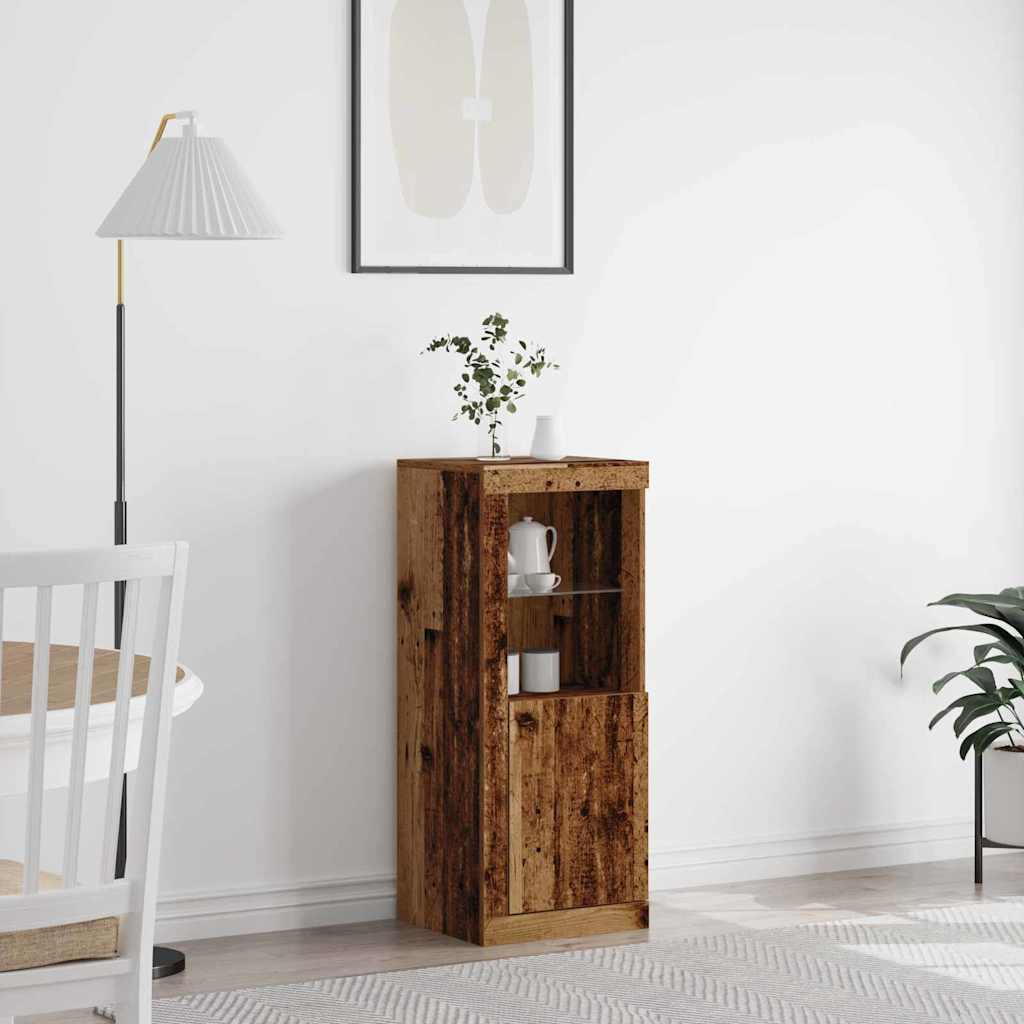 Madia LED Legno vecchio 41 x 37 x 100 cm Legno multistrato