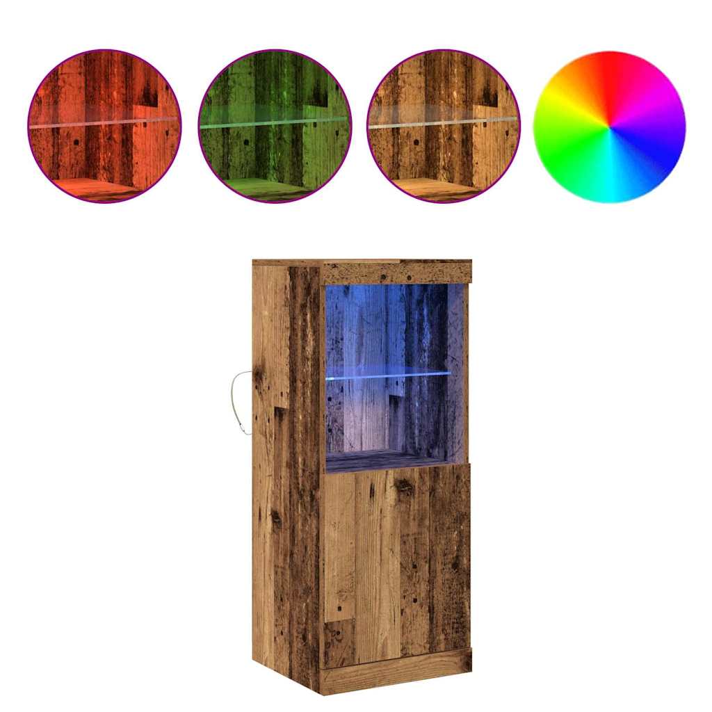 Madia LED Legno vecchio 41 x 37 x 100 cm Legno multistrato