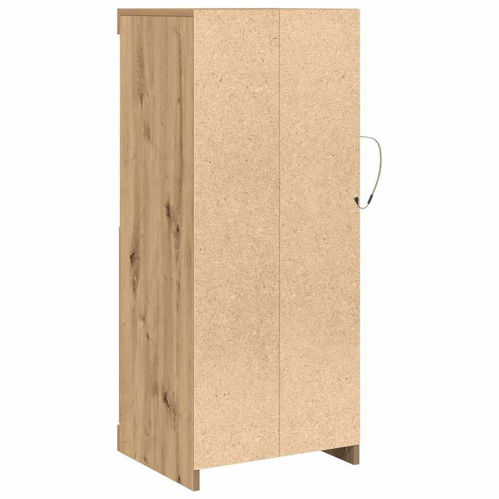 Madia LED Rovere artigianale 41 x 37 x 100 cm Legno multistrato | homemem39