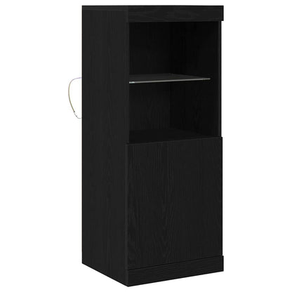 Madia LED Rovere Nero 41 x 37 x 100 cm Legno multistrato | homemem39