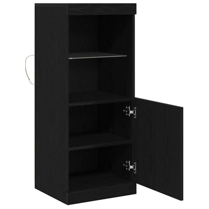 Madia LED Rovere Nero 41 x 37 x 100 cm Legno multistrato | homemem39