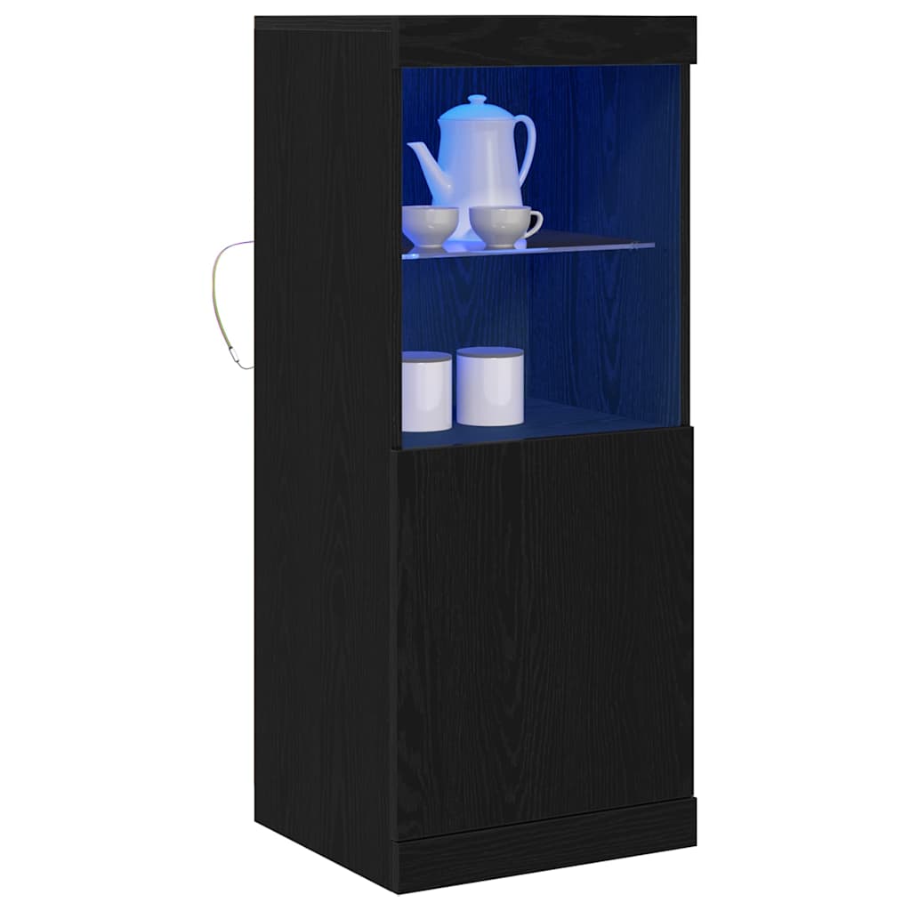 Madia LED Rovere Nero 41 x 37 x 100 cm Legno multistrato