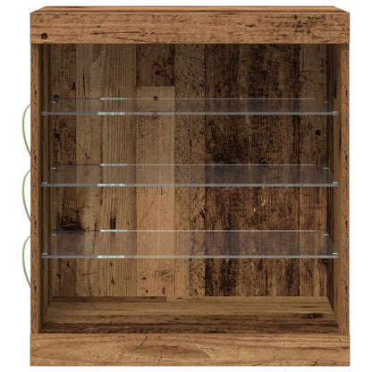 Madia LED Legno vecchio 60,5 x 37 x 67 cm Legno multistrato | homemem39